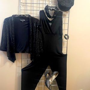 Women’s “Forever 21” Jacket & “Ciara Sun Woo” Sleeveless Jumpsuit Set